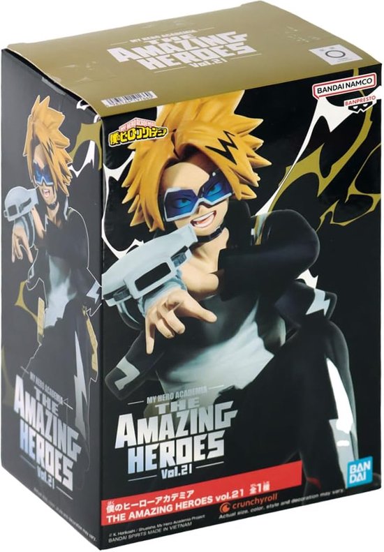 Banpresto Figura de Accion Denki Kaminari My Hero Academia – The Amazing Heroes Vol.21 15cm BP19166 Multicolor