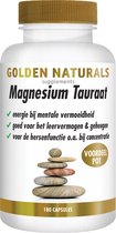 Golden Naturals Magnesium Tauraat (180 veganistische capsules)