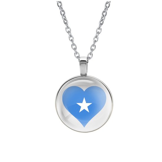 Ketting Glas - Hart Vlag Somalië