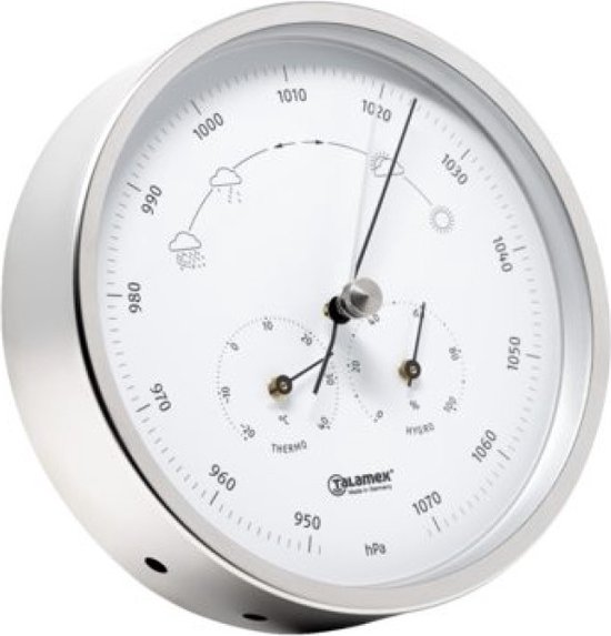 Barometer / thermometer / hygrometer Altitude messing 150 mm