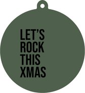 Label2X - Kersthanger Let's Rock This X-mas - Groen - Kerstmis - Kersthanger - Kerst versiering - Kerst decoratie