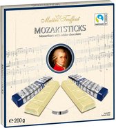 Maitre Truffout Mozartsticks in witte chocolade 200g