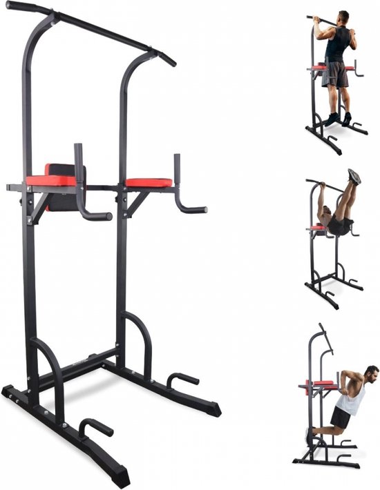 Mobiclinic MultiFit - Pull up station - Krachtstation - Pull Up Bars - Volledige training - Verstelbare rugleuning - Stevig - Staal - Max. 200 kg