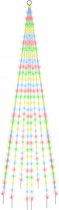 vidaXL-Vlaggenmast-kerstboom-310-LED's-meerkleurig-300-cm