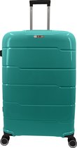 SB Travelbags 'Expandable' bagage koffer 75cm 4 dubbele wielen trolley - Aqua Blauw
