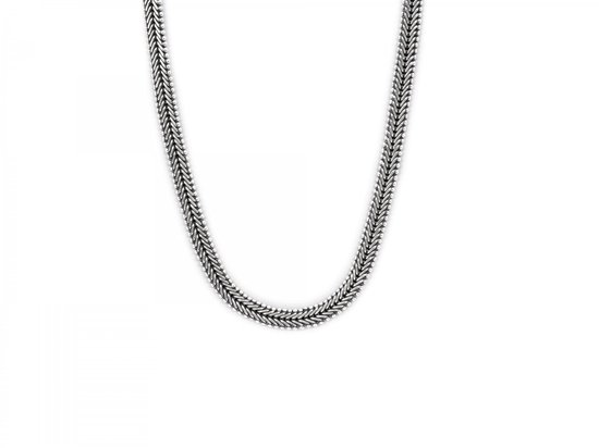 SILK Jewellery - Zilveren Ketting - Classic chevron - 236.45 - Maat 45,0