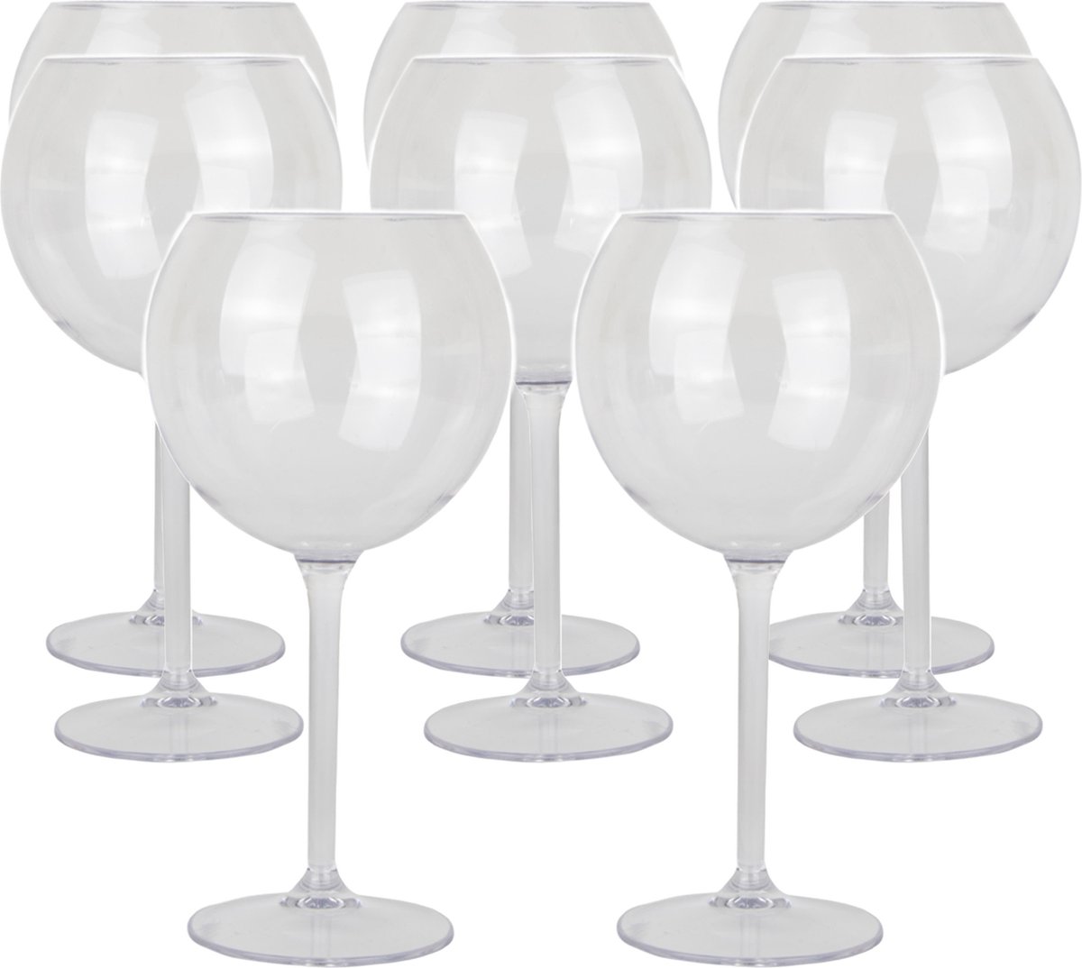 Depa Gin tonic/cocktailglas - 20x - transparant - onbreekbaar kunststof - 650 ml