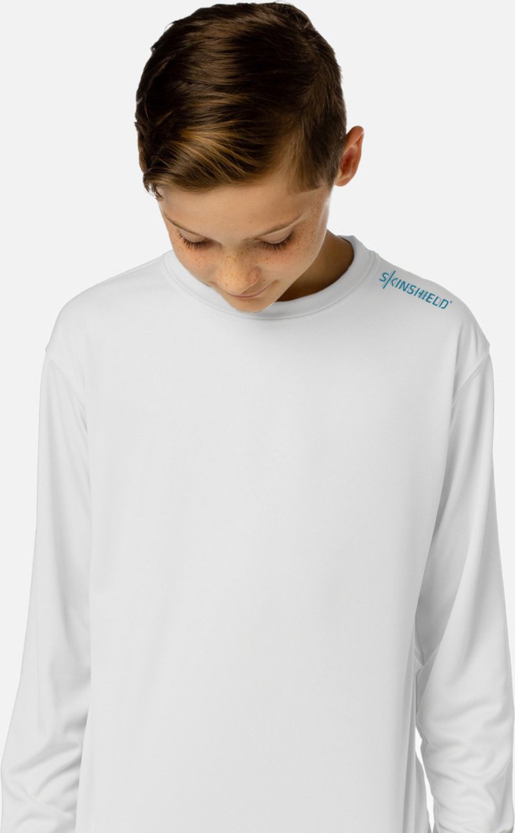 Vapor Apparel - UV - shirt met lange mouwen voor kinderen - wit — afbeelding 3