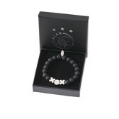 Bracelet perles Ajax noir L Ø 21cm