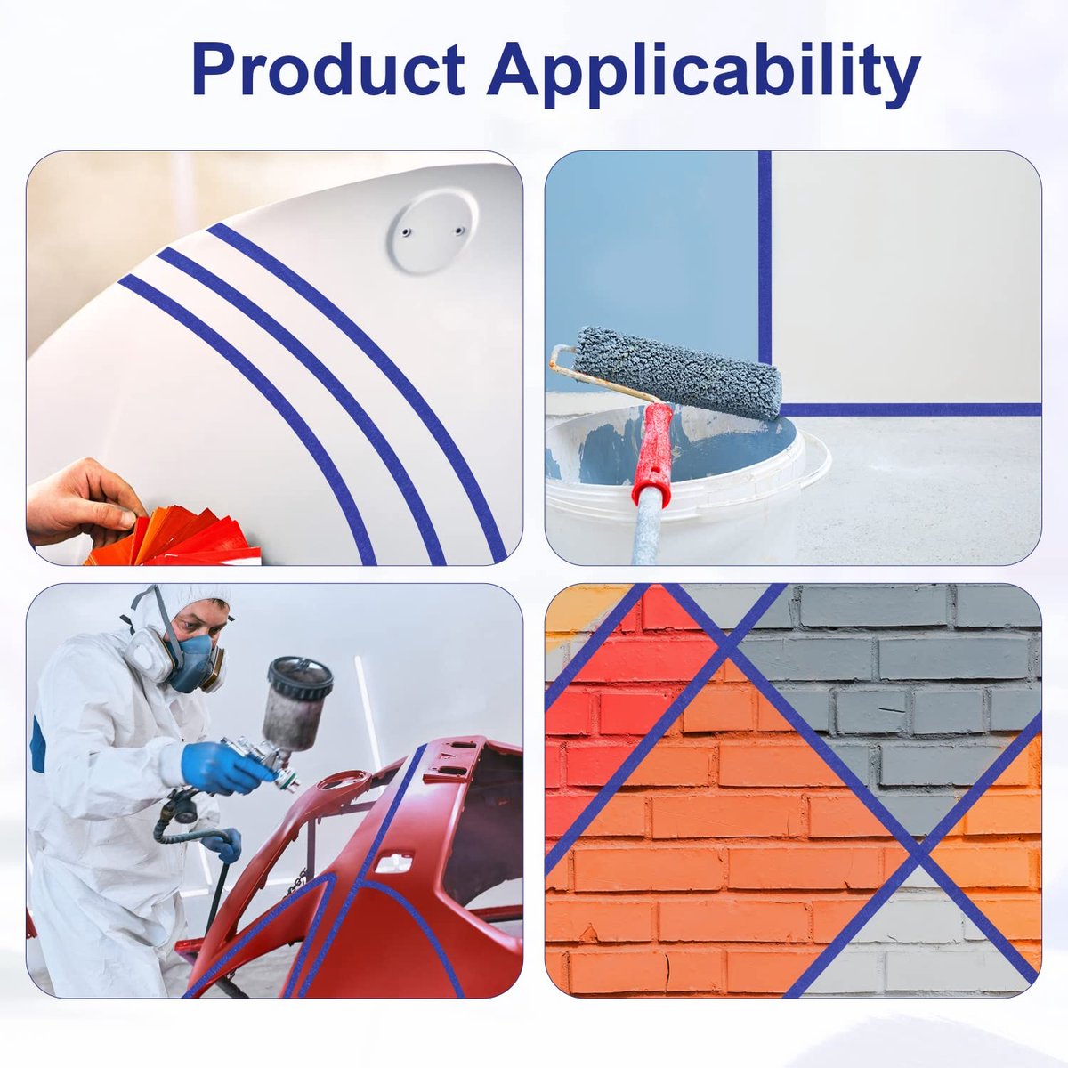 Fine Line Tape 8 Rouleaux De Ruban De Masquage Noir Ruban