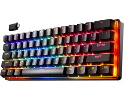 foto van SteelSeries Apex Pro Mini - Draadloos Gaming Toetsenbord - US Qwerty Layout