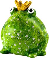 Pomme Pidou Spaarpot Kikker Freddy Medium Green 001 (17x17x15cm - Keramiek)