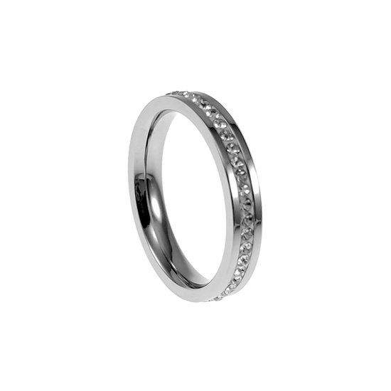 Ring Femme - Acier Inoxydable Poli - Ring Étroite avec Zikonias