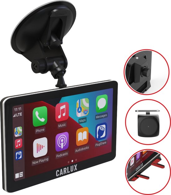 Carlux Multifunctionele Navigatiesysteem - Apple Carplay & Android Auto -  Dashcam &... | bol