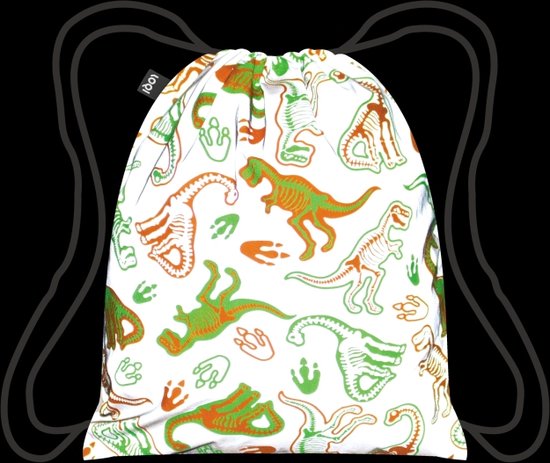 Sac à dos LOQI - Mini réfléchissant squelette de dinosaure