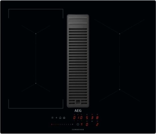 AEG Inductiekookplaat | Model IDE74243IB | 4 zones | 72 cm | Met ingebouwde afzuiging