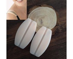 Jumada's - Comfortabele Silicone Schouder Pads voor BH-Bandjes BH accessoire - Transparant