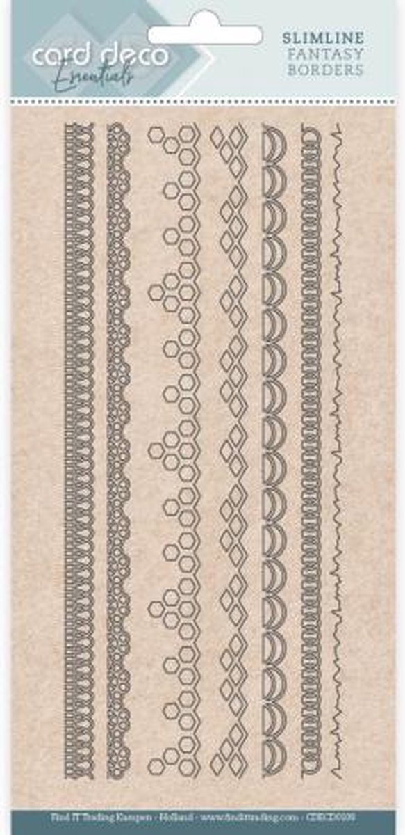 Card Deco Essentials - Slimline Dies - Slimline Fantasy Borders