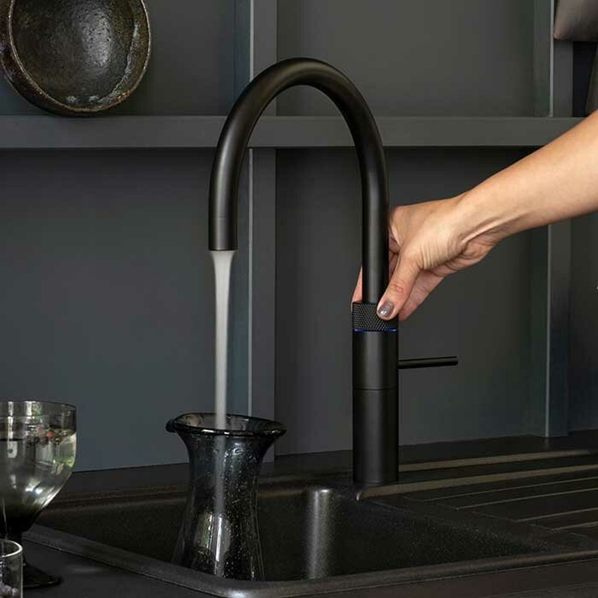 Quooker® Fusion Square Roestvrijstaal - Kokendwaterkraan - Kindveilige bedieningsknop - Roestvrijstaal - Kokend, gekoeld en bruisend water thumbnail 5