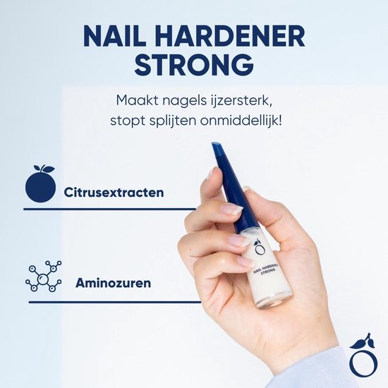 Herome Nagelverharder Sterk - Nagelversterker Nagellak Nagelverzorging - ijzersterke nagels en stopt splijten onmiddellijk - 10ml. - Herome