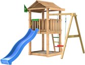 Speeltoestel met glijbaan en Schommel • House 1-Swing | hoogte: 282 cm | Platformhoogte: 125 cm