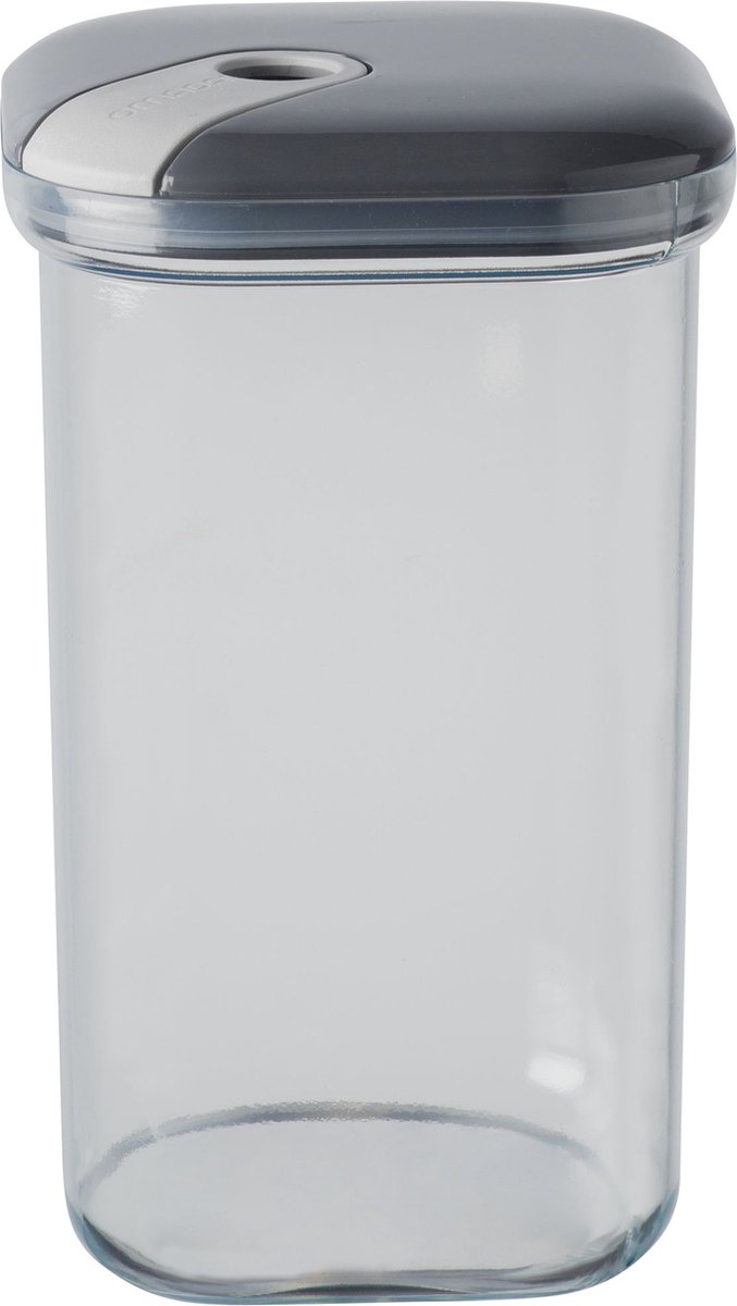 Omada - Pull Box Voorraadpot 1,5 liter - Polypropyleen - Grijs -