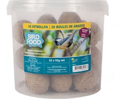 Buzzy Birds - Mezenbollen - Buitenvogelvoer - 30 x 90 g
