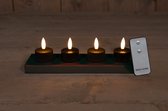 Anna's Collection - Set 4 St 3D Wick Inductive Rechargeable Black T...