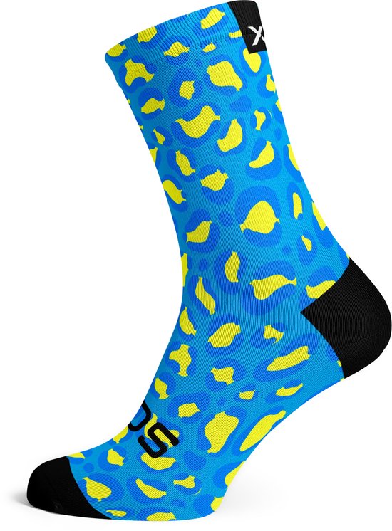 Blue Leopard Socks