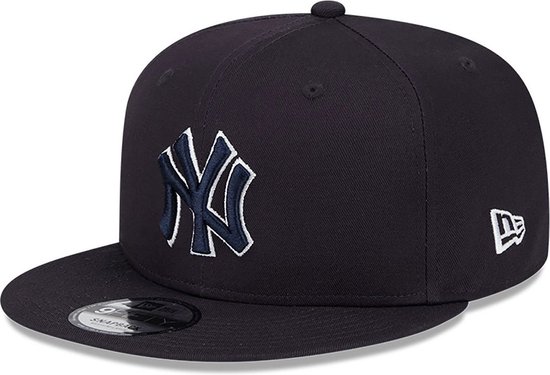 Casquette Snapback 9FIFTY bleu marine avec patch latéral des Yankees de New York ML