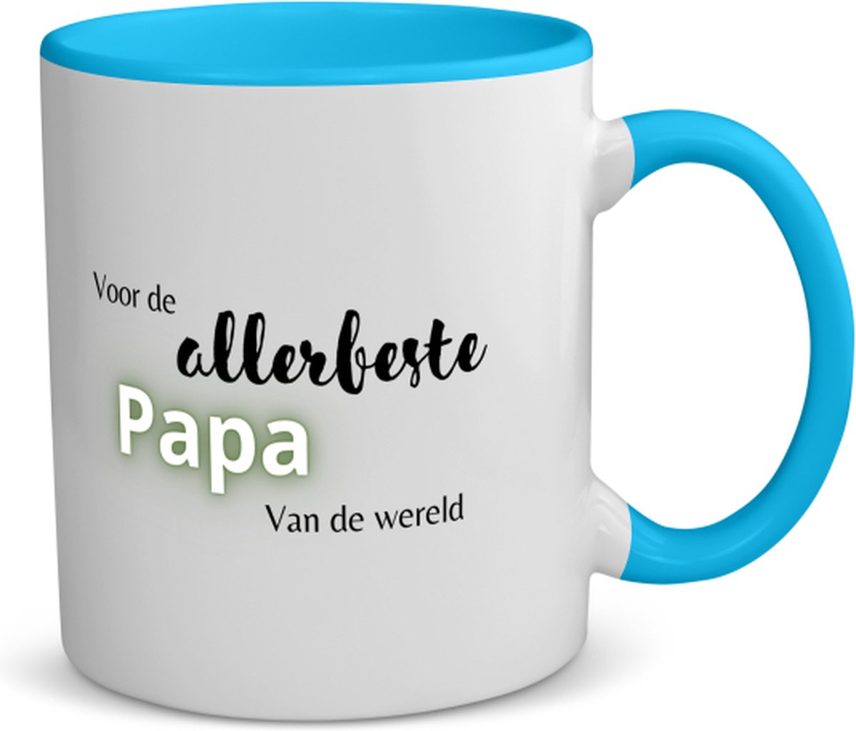 Leuke papa koffiemok wit Vaderdag presentje