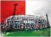 De Kuip Rotterdam voetbalstadion poster 70x50 cm