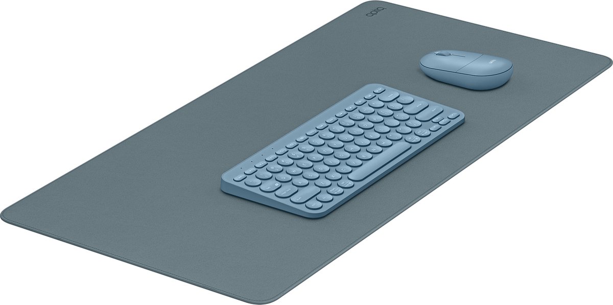 Aptiq werkplek basis set – draadloos Bluetooth – ergonomisch – design – QWERTY - Lake Blue