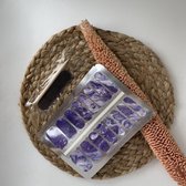 NailWrapz - Purple Water - Nagel wraps - nagelstickers- geen UV lamp nodig - Thuis manicure