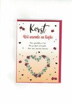 Kaart - Kerst -Vol warmte en liefde