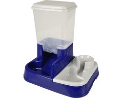 Flamingo Huisdieren voer- en waterbak - Duo Max - blauw