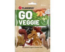 Flamingo Veggie - Snack Honden - Veggie Dino Mix M 4st 120gr - 4st