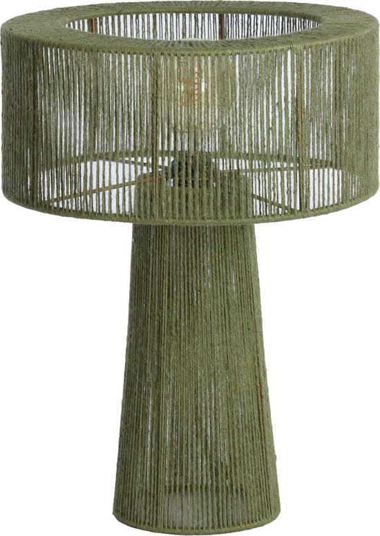Light & Living Tafellamp Selva - Jute - 51cm - Groen