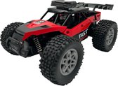 KINSAM Voiture contrôlable - Truck RC - Monster Truck - Voiture jouet - 2 Batteries - Rechargeable - LED- Siècle des Lumières - 20 km/h - 19x16x8 cm - Rouge/ Zwart