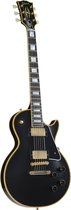 Gibson 1957 Les Paul Custom 2PU VOS Ebony #73699 - Custom elektrische gitaar