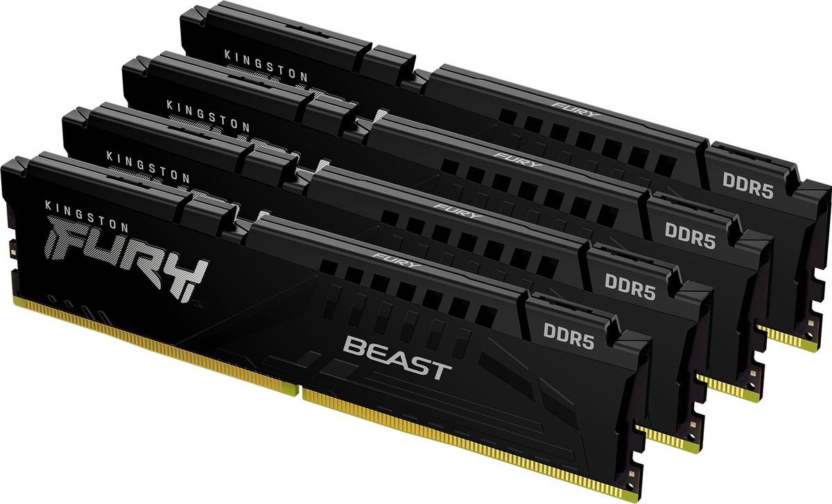 128GB 5600MT/s DDR5 CL40 DIMM (set van 4) FURY Beast Black XMP