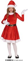 Guirma - Kerst & Oud & Nieuw Kostuum - Winter Claus - Meisje - Rood - 5 - 6 jaar - Kerst - Verkleedkleding