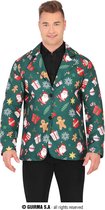Guirma - Kerst & Oud & Nieuw Kostuum - Gezellige Nette Groene Kerst Jas Man - Groen - Maat 48-50 - Kerst - Verkleedkleding