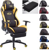 Clp Shift V2 Bureaustoel - Stof - Zwart/geel - Met voetsteun