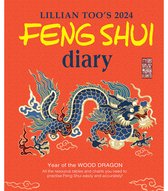 Boek Feng Shui Diary/Agenda 2024 met Golden Dragon Boekenlegger als set