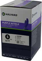 Halyard Safeskin nitrile poedervrij paars - Medium 100 stuks (52002M)