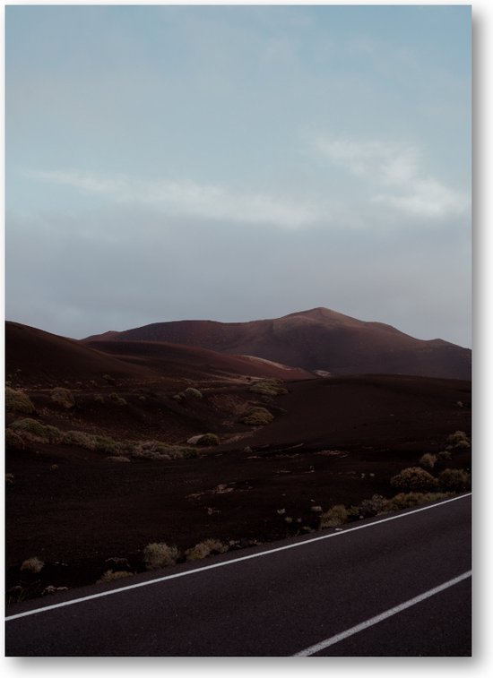 Rustende Reuzen - Lanzarote's Natuurlijke Monumenten - Eenvoud van de Elementen - Fotoposter 50x70