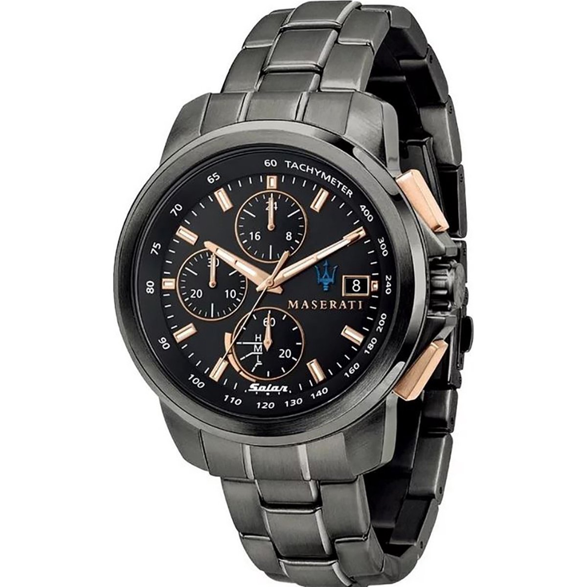 Maserati - Heren Horloge Successo Solar R8873645008 - Zwart - Ø 44mm