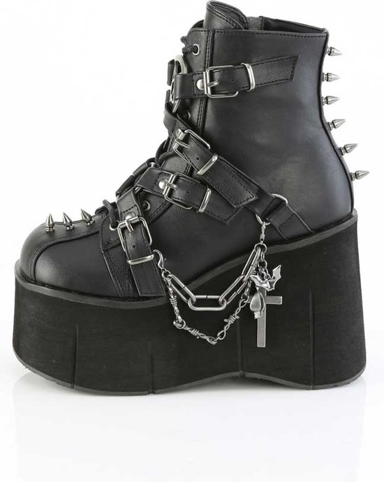 DemoniaCult - KERA- 68 Bottes femmes à plateforme - US 10 - 40 Chaussures - Zwart