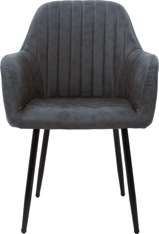 ML-Design mosterd eetkamerstoelen set van 4 gestoffeerde keukenstoelen